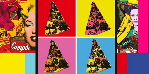 banner pizza colorata
