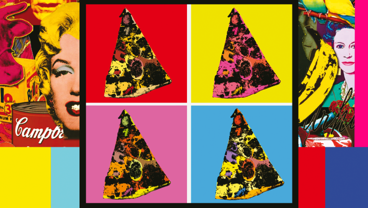 banner pizza colorata